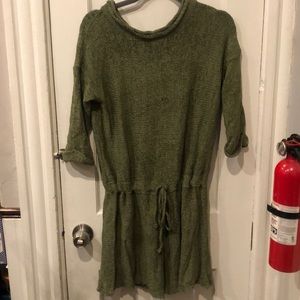 Green knit coverup/romper